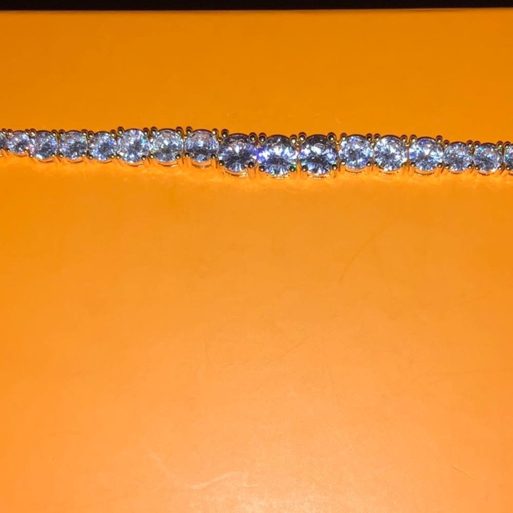 20ct Gradient Tennis Necklace - Picture 10 of 14
